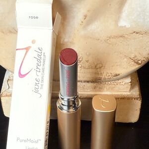 Jane Iredale PureMoist Lipstick Rose 3g .1oz Pink Red Mineral Makeup Lip Color
